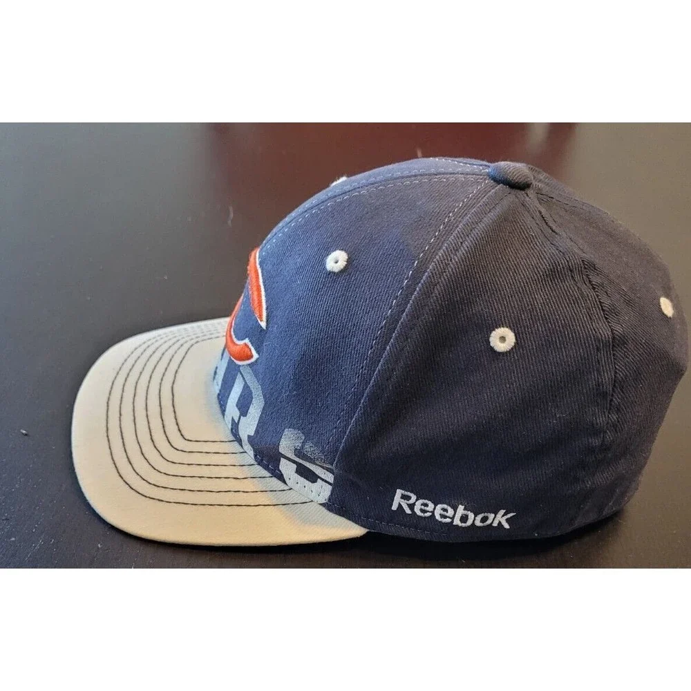 Chicago Bears On the Field Flex Fit Hat Reebok Youth Cap Navy Orange